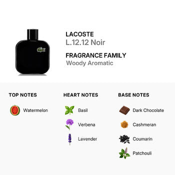 Lacoste Men's L.12.12 Noir EDT Spray 3.38 oz (Tester) - Luxurious Fragrance Available Online in Hong Kong & China