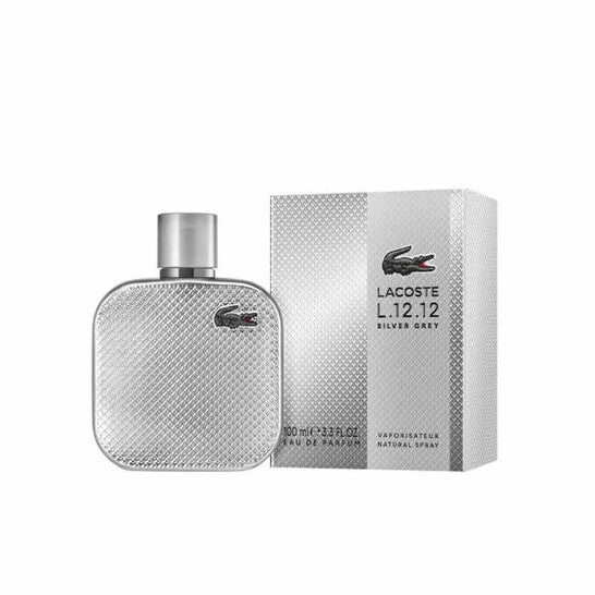 Lacoste Men's L.12.12 Silver Grey EDP Spray 3.4 oz Fragrances (Wholesale) - Luxurious Fragrance Available Online in Hong Kong & China
