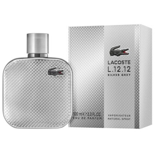Lacoste Men's L.12.12 Silver Grey EDP Spray 3.4 oz (Tester) Fragrances (Wholesale) - Luxurious Fragrance Available Online in Hong Kong & China