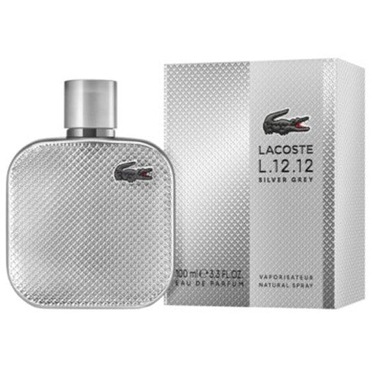 Lacoste Men's L.12.12 Silver Grey EDP Spray 3.4 oz (Tester) Fragrances (Wholesale) - Luxurious Fragrance Available Online in Hong Kong & China