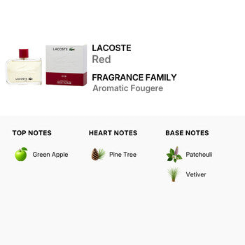 Lacoste Men's Red EDT Spray 4.2 oz - Luxurious Fragrance Available Online in Hong Kong & China