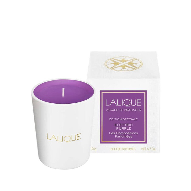 Lalique Scented Candle Compositions Electic Purple 6.7 oz Fragrances (Wholesale) - Luxurious Fragrance Available Online in Hong Kong & China