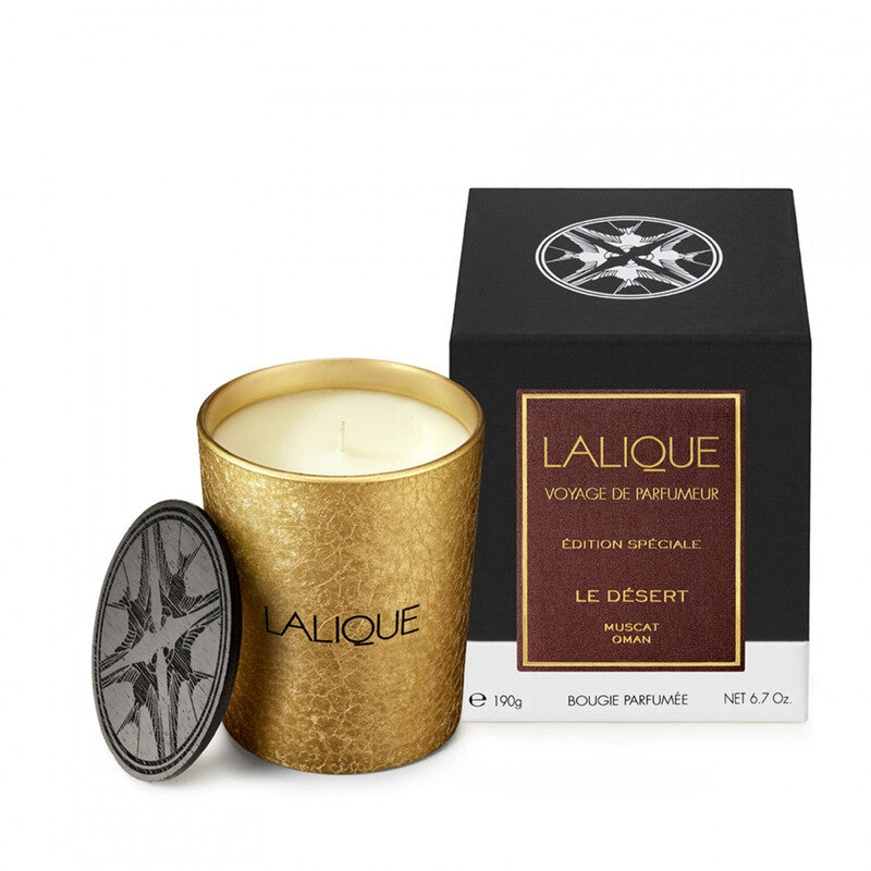 Lalique Unisex Le Desert Muscat Oman 6.7 oz Scented Candle (Wholesale) - Luxurious Fragrance Available Online in Hong Kong & China