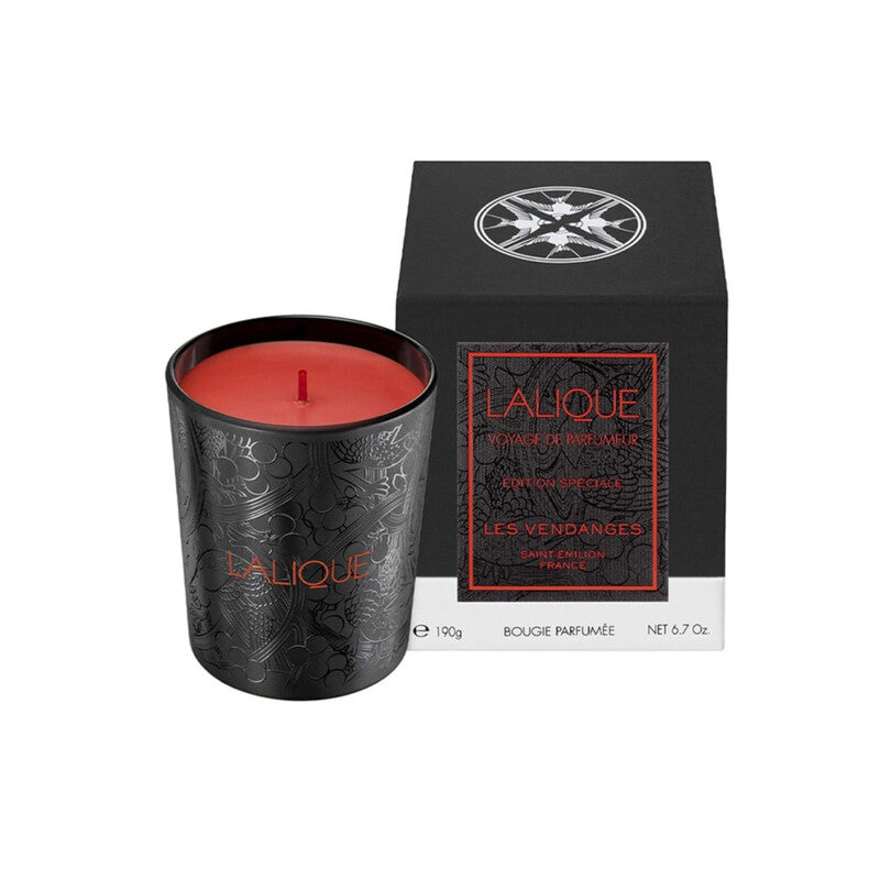 Lalique Unisex Les Vendanges Saint Emilion 6.7 oz Scented Candle - Luxurious Fragrance Available Online in Hong Kong & China
