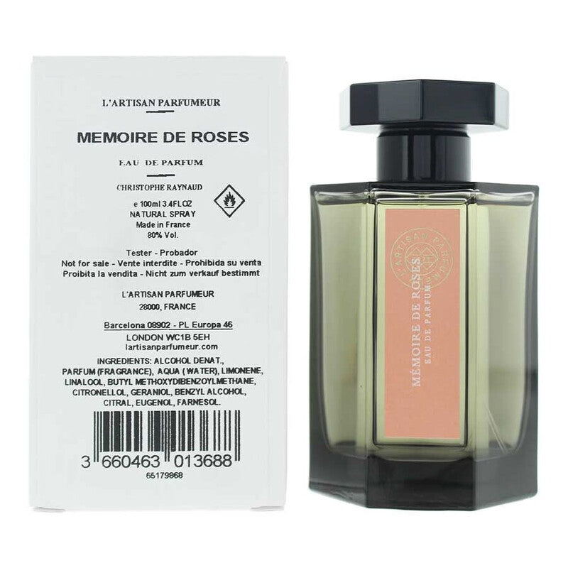 L'Artisan Parfumeur Unisex Memoire De Roses EDP Spray 3.38 oz (Tester) Fragrances - Luxurious Fragrance Available Online in Hong Kong & China