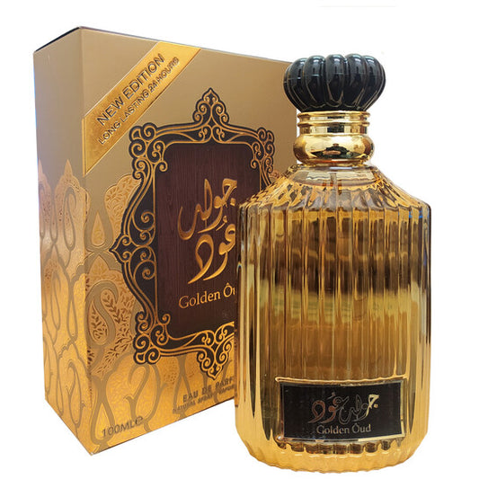 Lattafa Asdaaf Golden Oud EDP Spray 3.4 oz Fragrances - Luxurious Fragrance Available Online in Hong Kong & China