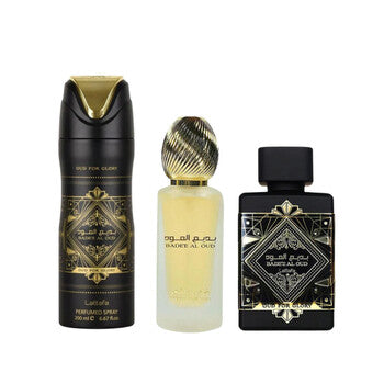 Lattafa Unisex Bade'e Al Oud Oud for Glory Gift Set - Luxurious Fragrance Available Online in Hong Kong & China