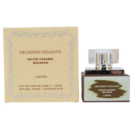 Lattafa Ladies Decadent Delights Salted Caramel EDP Spray 1.7 oz Fragrances - Luxurious Fragrance Available Online in Hong Kong & China