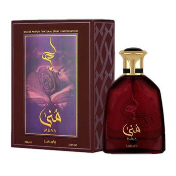 Lattafa Ladies Muna EDP Spray 3.4 oz - Luxurious Fragrance Available Online in Hong Kong & China