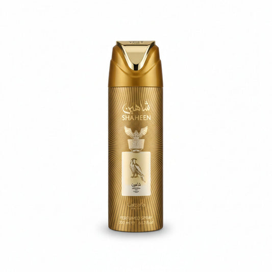 Lattafa Ladies Shaheen Gold Deodorant Body Spray Spray 6.7 oz Fragrances - Luxurious Fragrance Available Online in Hong Kong & China
