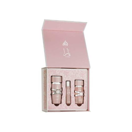 Lattafa Ladies Yara 3pcs EDP Gift Set Fragrances - Luxurious Fragrance Available Online in Hong Kong & China
