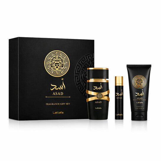 Lattafa Men's Asad 3pcs EDP Gift Set Fragrances - Luxurious Fragrance Available Online in Hong Kong & China