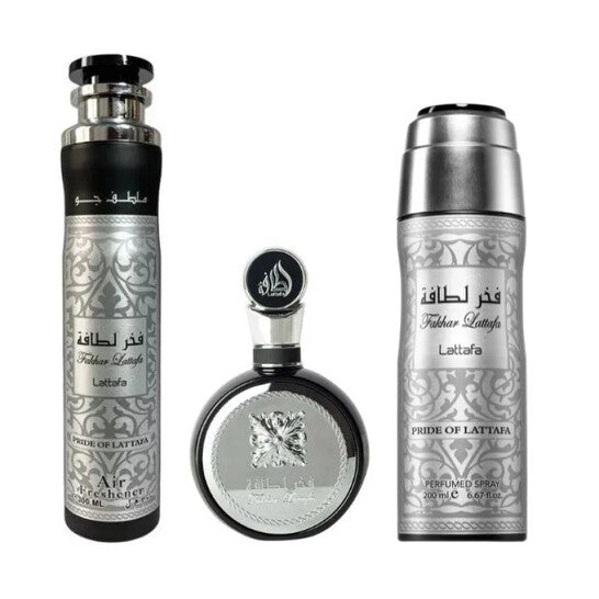 Lattafa Men's Fakhar 3pcs EDP Gift Set Fragrances - Luxurious Fragrance Available Online in Hong Kong & China