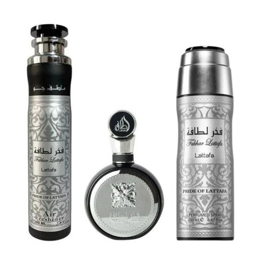 Lattafa Men's Fakhar 3pcs EDP Gift Set Fragrances (Wholesale) - Luxurious Fragrance Available Online in Hong Kong & China