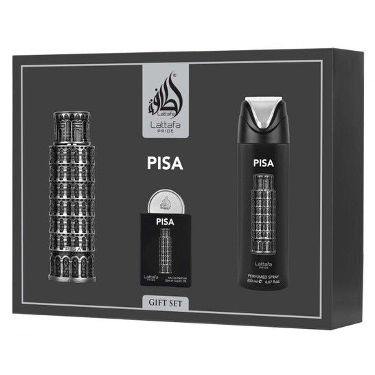 Lattafa Men's Pride Pisa Gift Set Fragrances - Luxurious Fragrance Available Online in Hong Kong & China