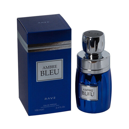 Lattafa Men's Rave Ambre Blue EDP Spray 3.4 oz Fragrances - Luxurious Fragrance Available Online in Hong Kong & China
