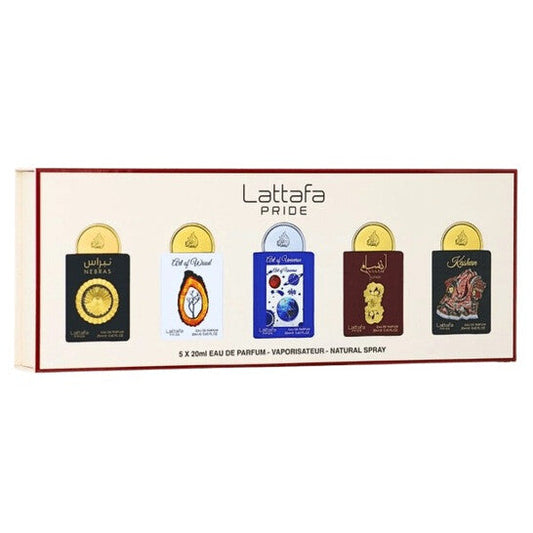 Lattafa Mini Set 5pcs EDP Gift Set Fragrances (Wholesale) - Luxurious Fragrance Available Online in Hong Kong & China