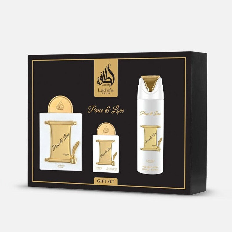 Lattafa Peace & Love Gift Set Fragrances (Wholesale) - Luxurious Fragrance Available Online in Hong Kong & China