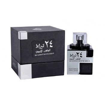 Lattafa Unisex 24 Carat White Gold EDP Spray 3.4 oz Fragrances (Wholesale) - Luxurious Fragrance Available Online in Hong Kong & China