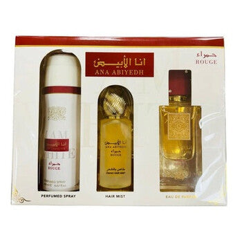 Lattafa Unisex Ana Abiyedh Rouge 3pcs EDP Gift Set Fragrances (Wholesale) - Luxurious Fragrance Available Online in Hong Kong & China