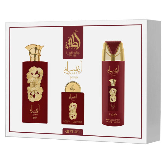 Lattafa Unisex Ansaam Gold Gift Set Fragrances (Wholesale) - Luxurious Fragrance Available Online in Hong Kong & China
