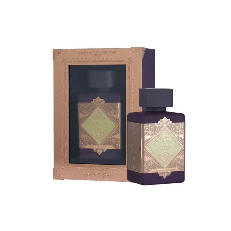 Lattafa Unisex Badee Al Oud Amethyst Fusion EDP Spray 3.4 oz Fragrances - Luxurious Fragrance Available Online in Hong Kong & China