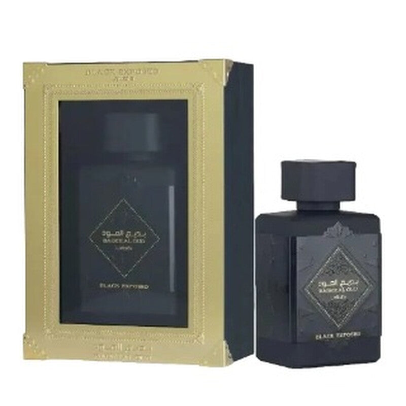 Lattafa Unisex Bade'e Al Oud Black Exposed EDP Spray 3.4 oz Fragrances - Luxurious Fragrance Available Online in Hong Kong & China