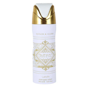 Lattafa Unisex Bade'E Al Oud Honor & Glory Body Spray 6.7 oz - Luxurious Fragrance Available Online in Hong Kong & China