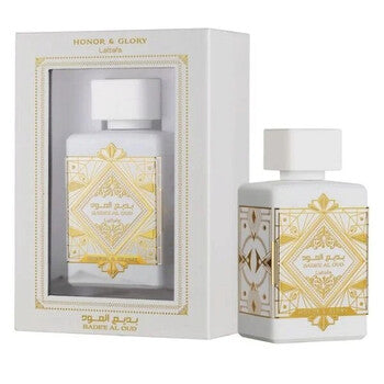 Lattafa Unisex Bade'e Al Oud Honor & Glory EDP Spray 3.4 oz - Luxurious Fragrance Available Online in Hong Kong & China