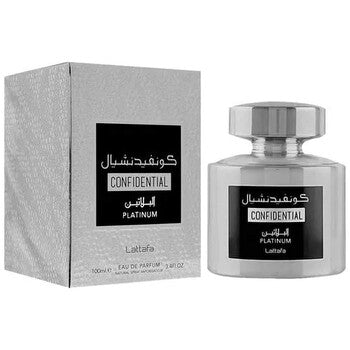 Lattafa Unisex Confidential Platinum EDP Spray 3.4 oz - Luxurious Fragrance Available Online in Hong Kong & China