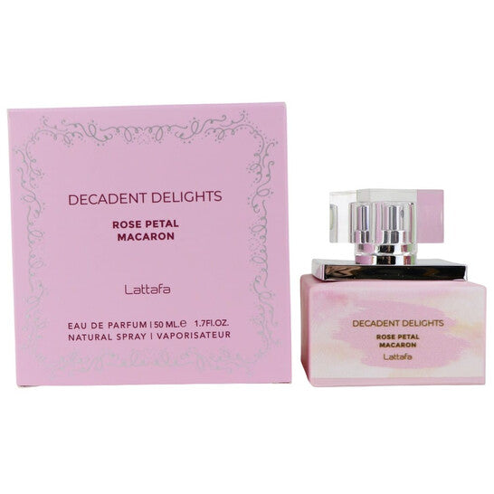 Lattafa Unisex Decadent Delights Rose Petals EDP Spray 1.7 oz Fragrances (Wholesale) - Luxurious Fragrance Available Online in Hong Kong & China