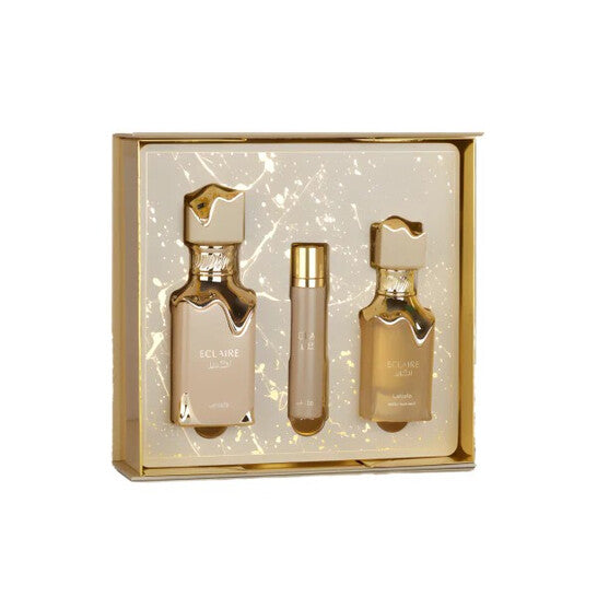 Lattafa Unisex Eclaire 3pcs EDP Gift Set Fragrances (Wholesale) - Luxurious Fragrance Available Online in Hong Kong & China