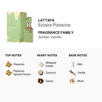 Lattafa Unisex Eclaire Pistache EDP Spray 3.4 oz Fragrances (Wholesale) - Luxurious Fragrance Available Online in Hong Kong & China