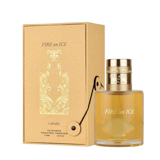 Lattafa Unisex Fire On Ice EDP Spray 3.71 oz Fragrances (Wholesale) - Luxurious Fragrance Available Online in Hong Kong & China