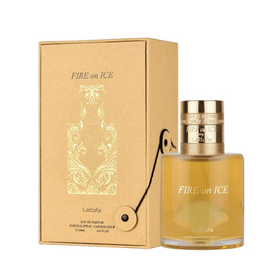Lattafa Unisex Fire On Ice EDP Spray 3.71 oz - Luxurious Fragrance Available Online in Hong Kong & China
