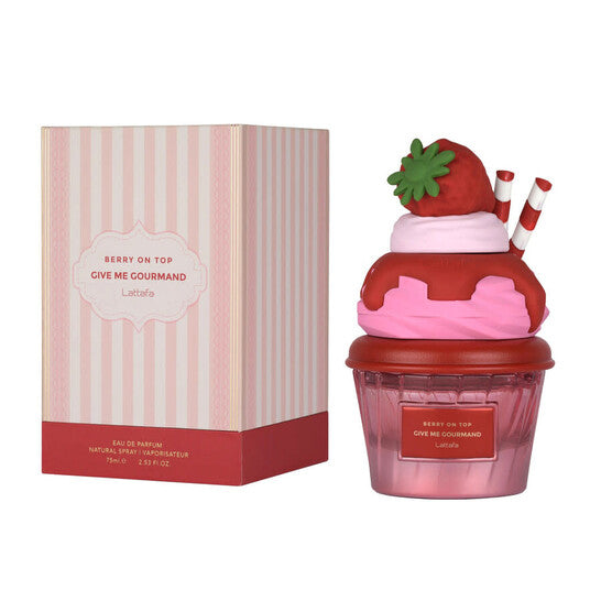 Lattafa Unisex Give Me Gourmand Berry On Top EDP Spray 2.53 oz Fragrances (Wholesale) - Luxurious Fragrance Available Online in Hong Kong & China
