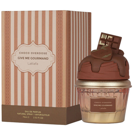 Lattafa Unisex Give Me Gourmand Choco Overdose EDP Spray 2.53 oz Fragrances - Luxurious Fragrance Available Online in Hong Kong & China