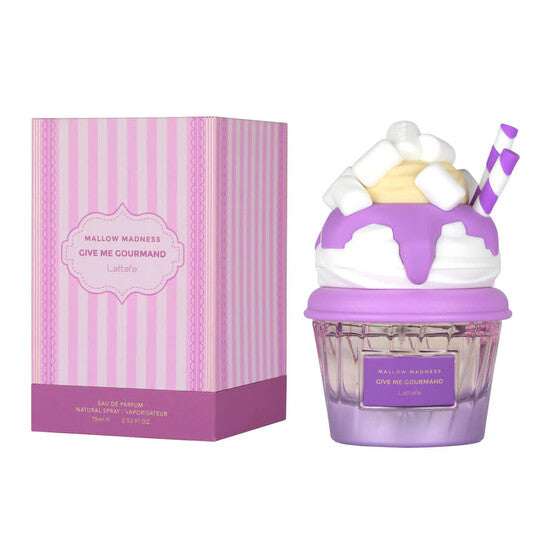 Lattafa Unisex Give Me Gourmand Mallow Madness EDP Spray 2.53 oz Fragrances - Luxurious Fragrance Available Online in Hong Kong & China