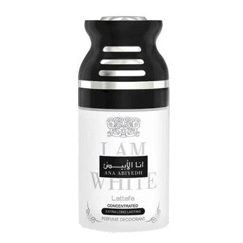 Lattafa Unisex I Am White Deodorant 6.7 OZ - Luxurious Fragrance Available Online in Hong Kong & China