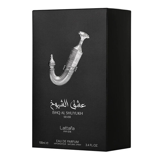 Lattafa Unisex Ishq Al Shuyukh Silver EDP 3.4 oz Fragrances (Wholesale) - Luxurious Fragrance Available Online in Hong Kong & China