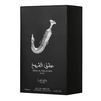 Lattafa Unisex Ishq Al Shuyukh Silver EDP 3.4 oz - Luxurious Fragrance Available Online in Hong Kong & China