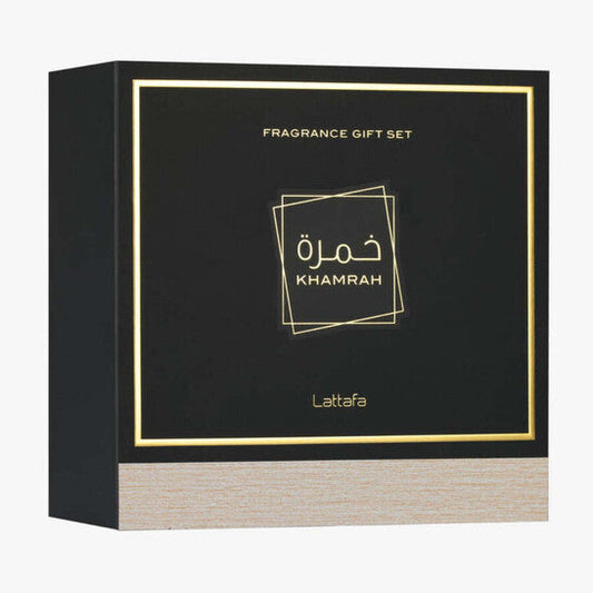 Lattafa Unisex Khamrah 3pcs EDP Gift Set Fragrances (Wholesale) - Luxurious Fragrance Available Online in Hong Kong & China