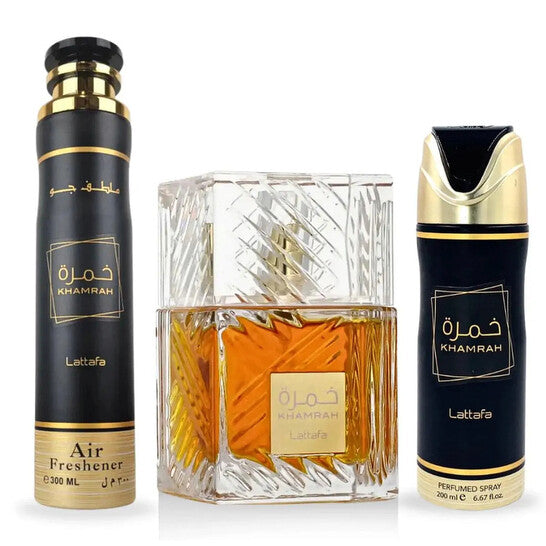 Lattafa Unisex Khamrah Gift Set - Luxurious Fragrance Available Online in Hong Kong & China