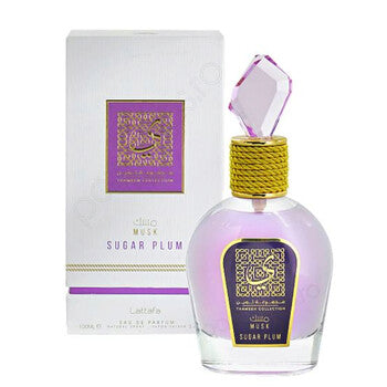 Lattafa Unisex Musk Sugar Plum EDP Spray 3.4 oz Fragrances (Wholesale) - Luxurious Fragrance Available Online in Hong Kong & China