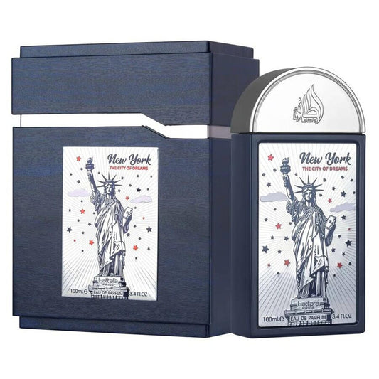 Lattafa Unisex New York The City Of Dreams EDP Spray 3.4 oz Fragrances - Luxurious Fragrance Available Online in Hong Kong & China