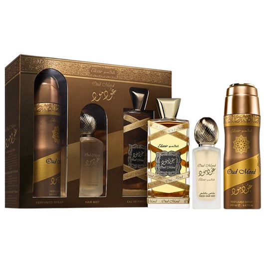 Lattafa Unisex Oud Mood Elixir Gift Set Fragrances - Luxurious Fragrance Available Online in Hong Kong & China
