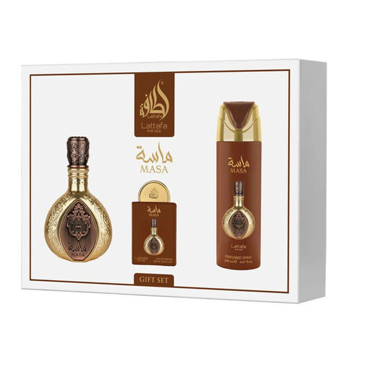 Lattafa Unisex Pride Masa Gift Set Fragrances - Luxurious Fragrance Available Online in Hong Kong & China