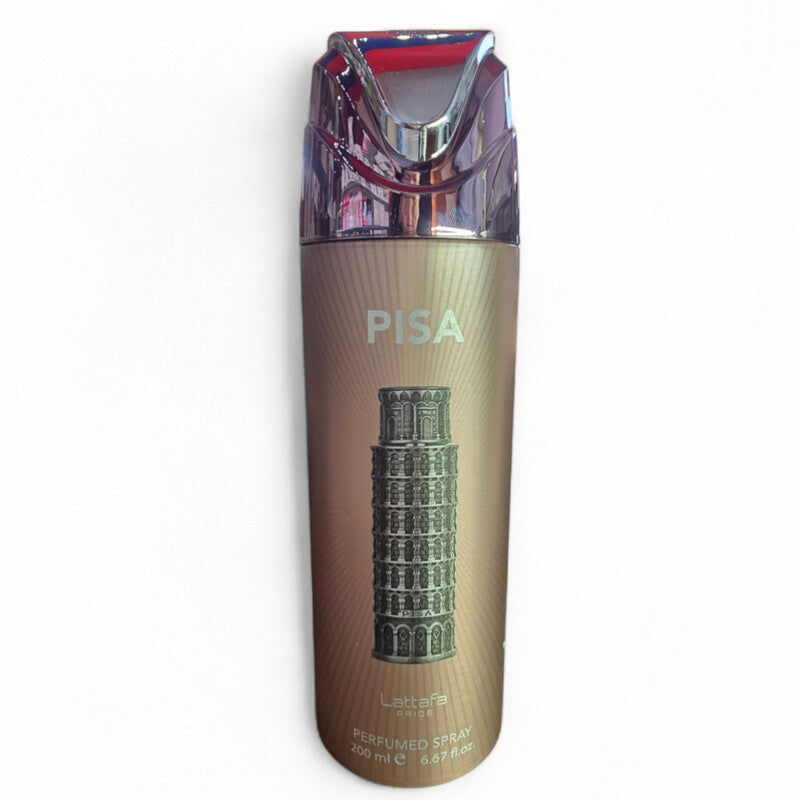 Lattafa Unisex Pride Pisa Deodorant Body Spray Spray 6.7 oz Fragrances (Wholesale) - Luxurious Fragrance Available Online in Hong Kong & China