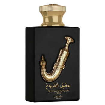 Lattafa Unisex Ishq Al Shuyukh Gold EDP Spray 3.4 oz - Luxurious Fragrance Available Online in Hong Kong & China