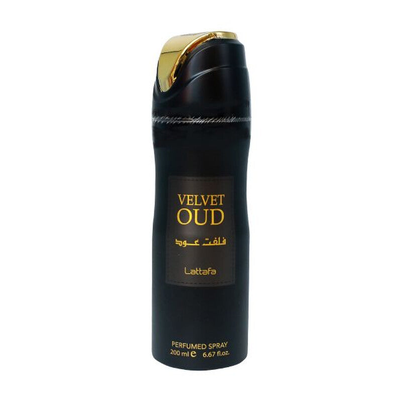 Lattafa Unisex Velvet Oud Body Spray 6.7 oz Fragrances (Wholesale) - Luxurious Fragrance Available Online in Hong Kong & China